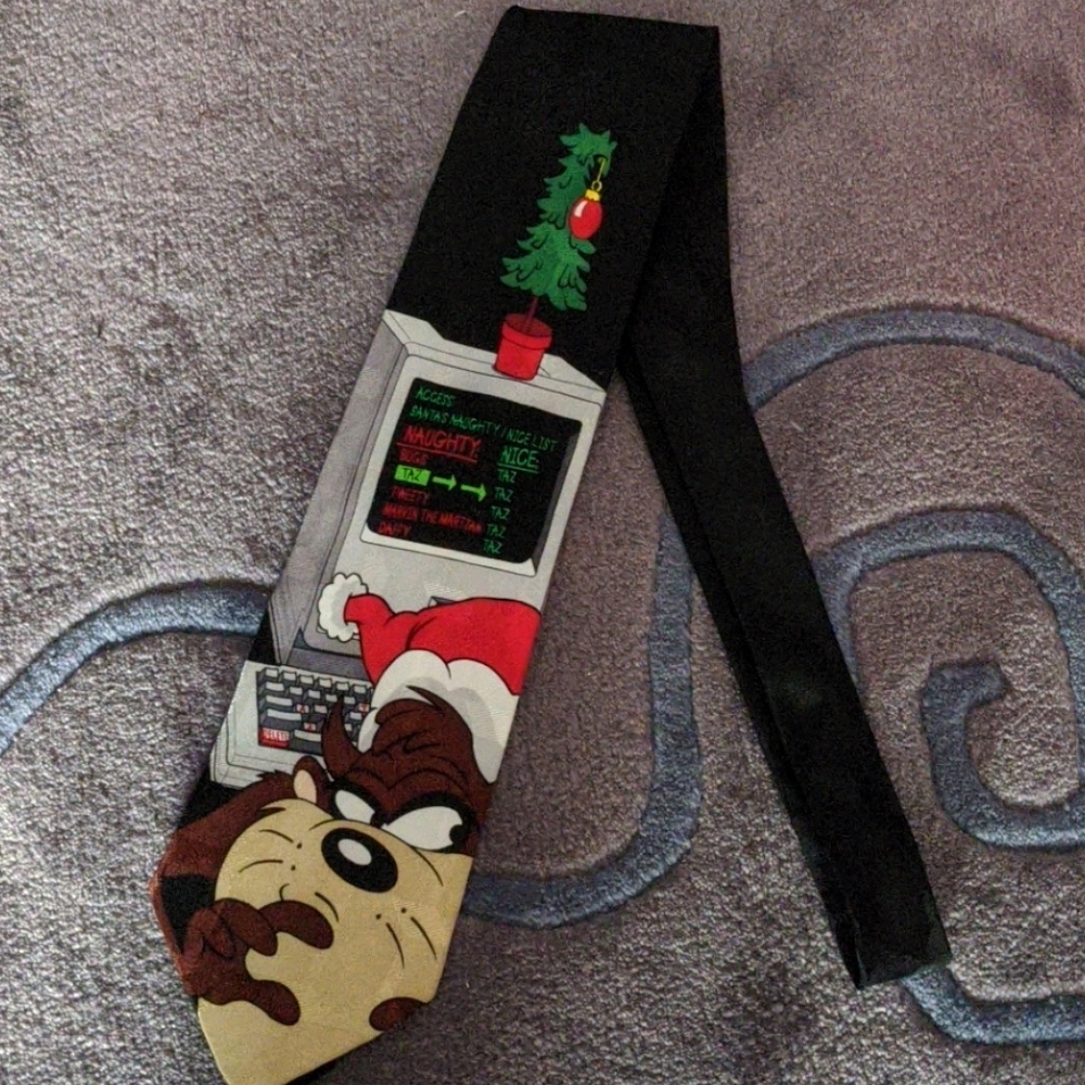 Vintage Looney Tunes Christmas Tie
